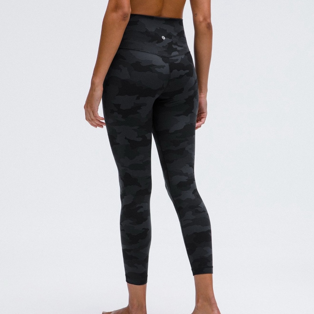 Lululemon Black Camo Align Leggings 25”